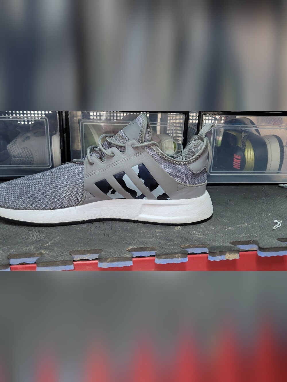 Adidas Men’s Cloudfoam Pure Running Shoes - Grey - Picture 8 of 10